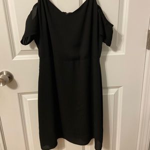 Express- Black off the shoulder dress